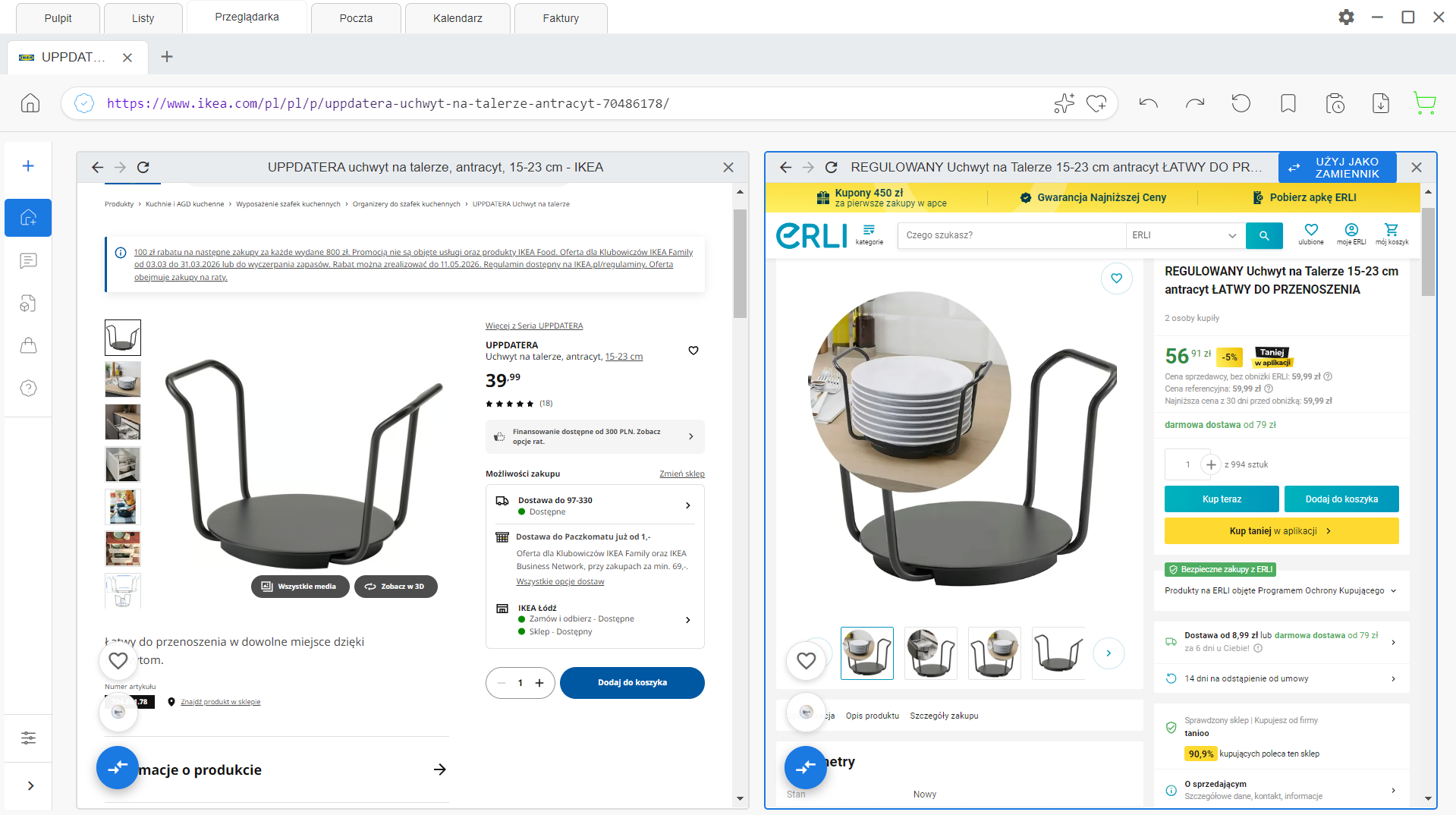 Specly - Bezpośrednie przypisywanie produktów do wybranych list i projektów architektonicznych